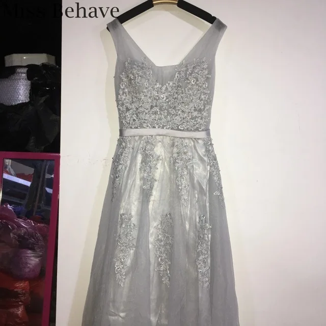 [Clearance Sale] Chiffon Long Evening Dress Formal Dresses Evening Gown Elegant Beaded Boidce with Zipper Back - Цвет: Style 2