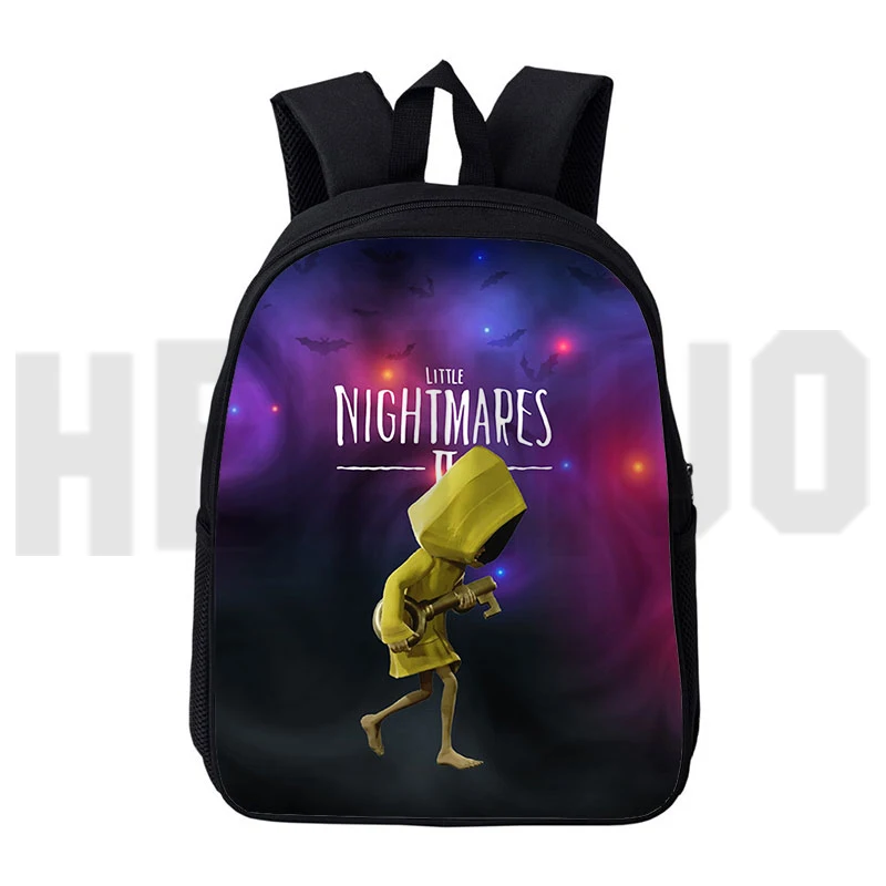 

3D Print Cute Anime Little Nightmares 2 Backpack Children Cartoon Schoolbags for Teenager Girl Sac A Dos 12/16 Inch Mochila