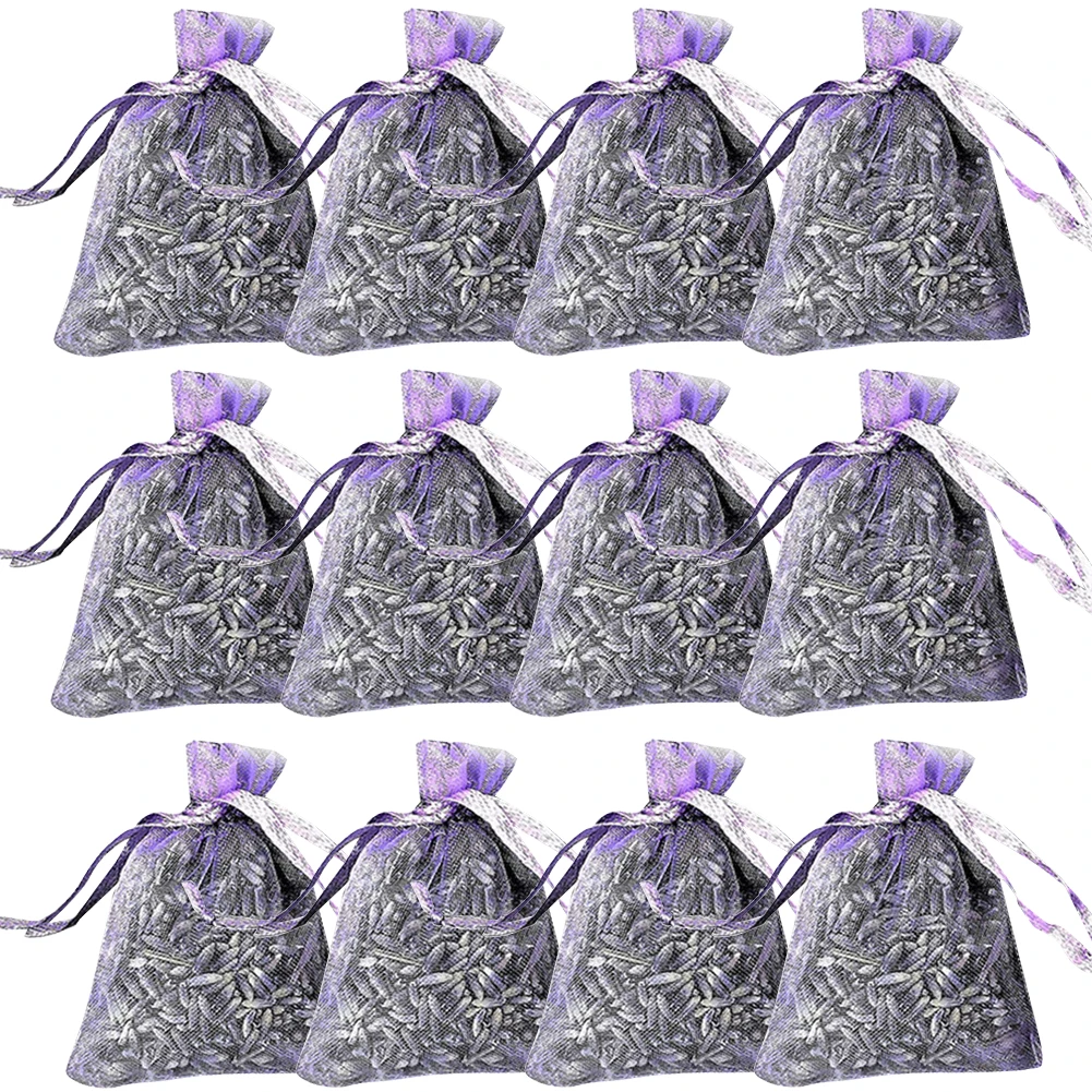 

12pack Wardrobe For Closet Dried Lavender Bathroom Hanging Air Refresh Sachet Bag Wedding Car Room Home Fragrance Deodorization