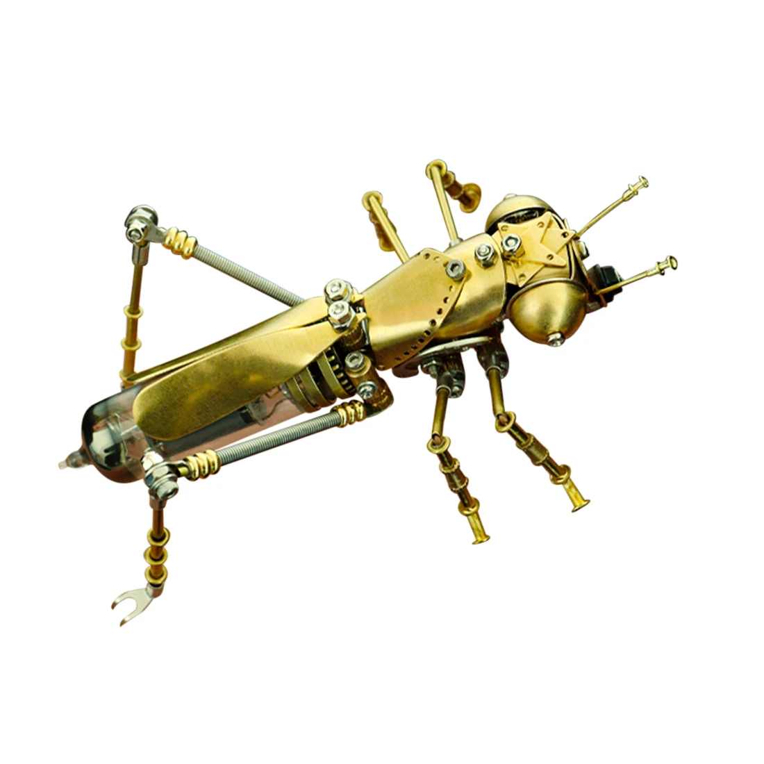 

Creative Mechanical Metal Beetle Insect Model DIY Handmade Punk Style Cool Art Crafts For Home Decor - Locust