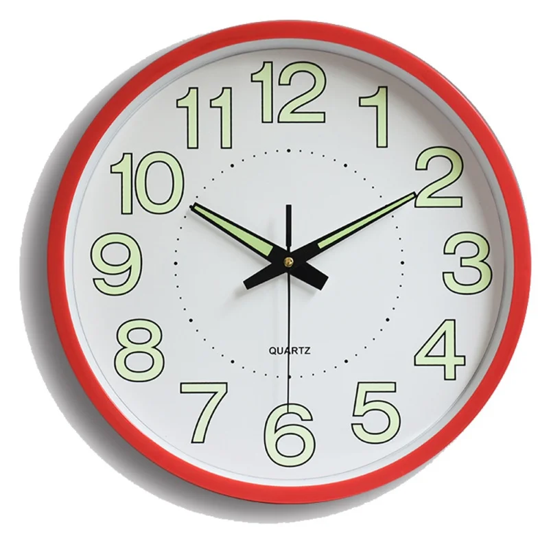 Пластиковые настенные часы Светящиеся Настенные кварцевые современный дизайн