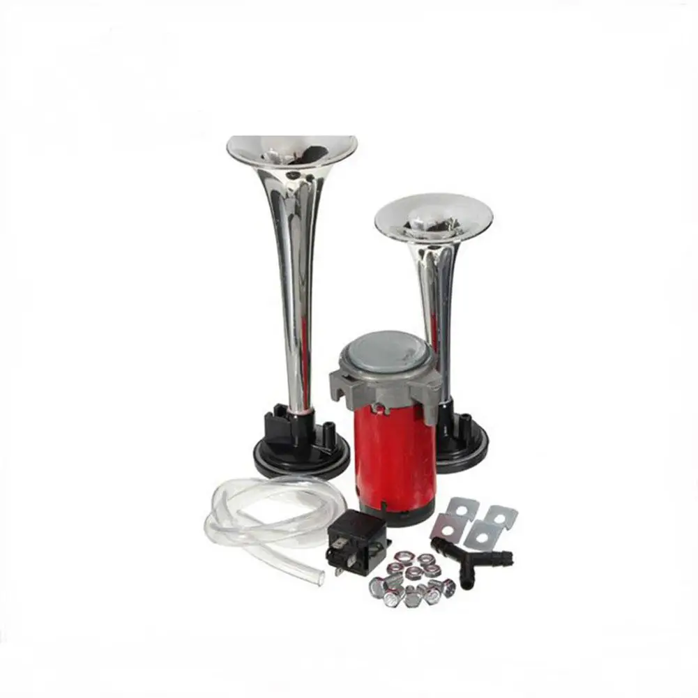 12 В супер громкий двойной труба Автомобильный Воздушный Рог компрессор Набор для