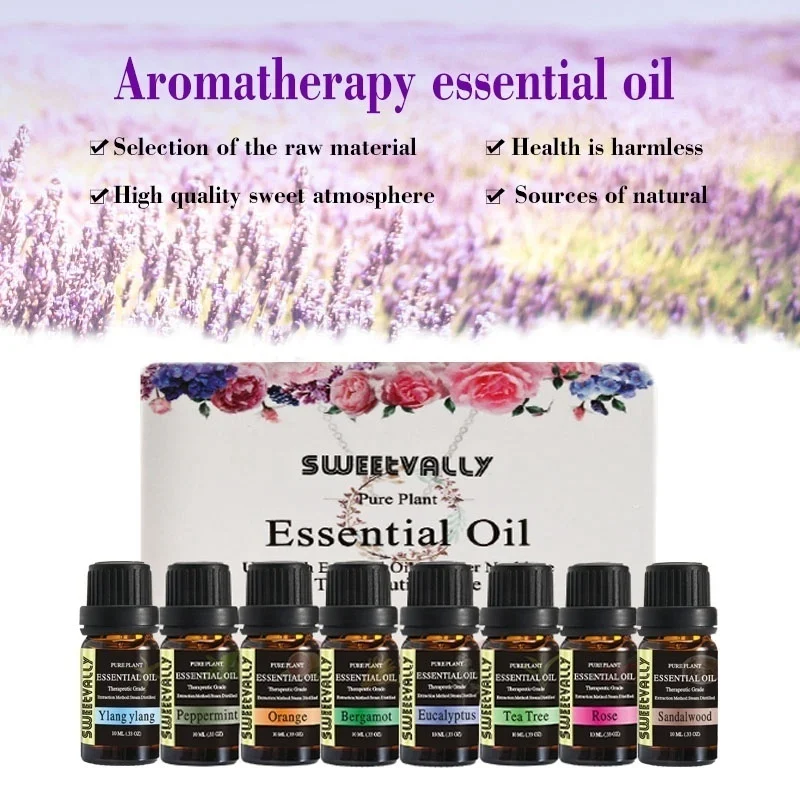 8 шт. эфирный набор эфирных масел 100% чистый натуральный растительный