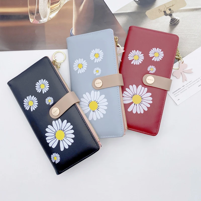 

Vanifin Female wallet Handbag Cardbag Fashion Simple For Women Multilayer Printing Flower Daily General