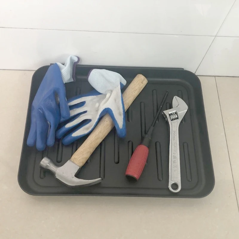 

Multi-function Storage Plant Flower Pot Cushion Tray Sturdy Plastic Tray Bowl Mat Collection Display Plate Planting Item