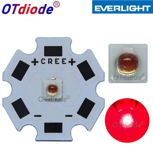 10-100PCS 3W Deep Red 3535 660nm Everlight SMD Plant Grow LED Light  Led Emitter For Indoor Garden Plant Grow Aquarium Spotlight