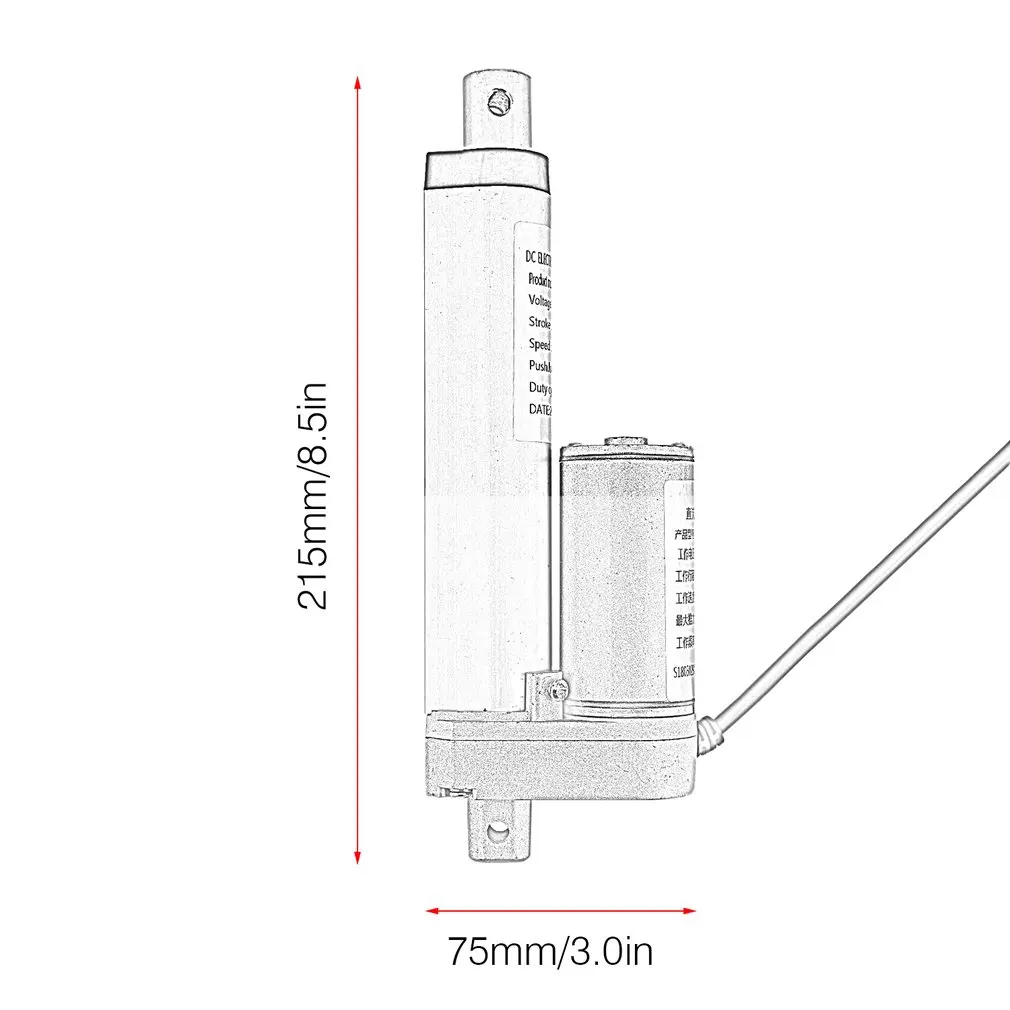 Электродвигатель с толковым приводом портативный комплект кронштейна линейным