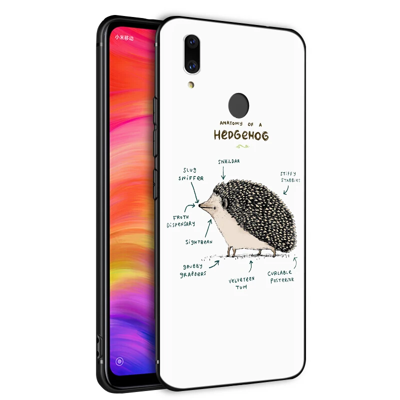 YIMAOC милый Ежик Мягкий ТПУ чехол для Xiaomi Redmi mi Note MAX 3 6 6A 7 mi6 mi8 9 se a1 a2 Pro Lite go pocophone f1 |