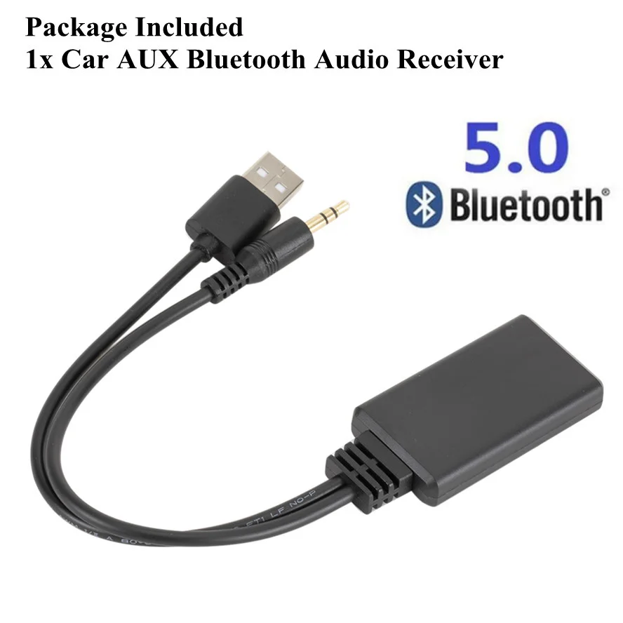 Адаптер приемника Bluetooth 5 0 беспроводной адаптер USB + разъем 3 мм стерео аудио для