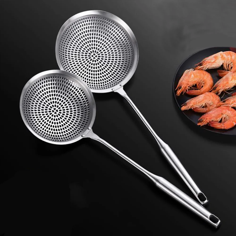 

304 stainless steel noodle filter, frying utensils, drainage, hot spoon, filter, spoon, net, filter, 1.