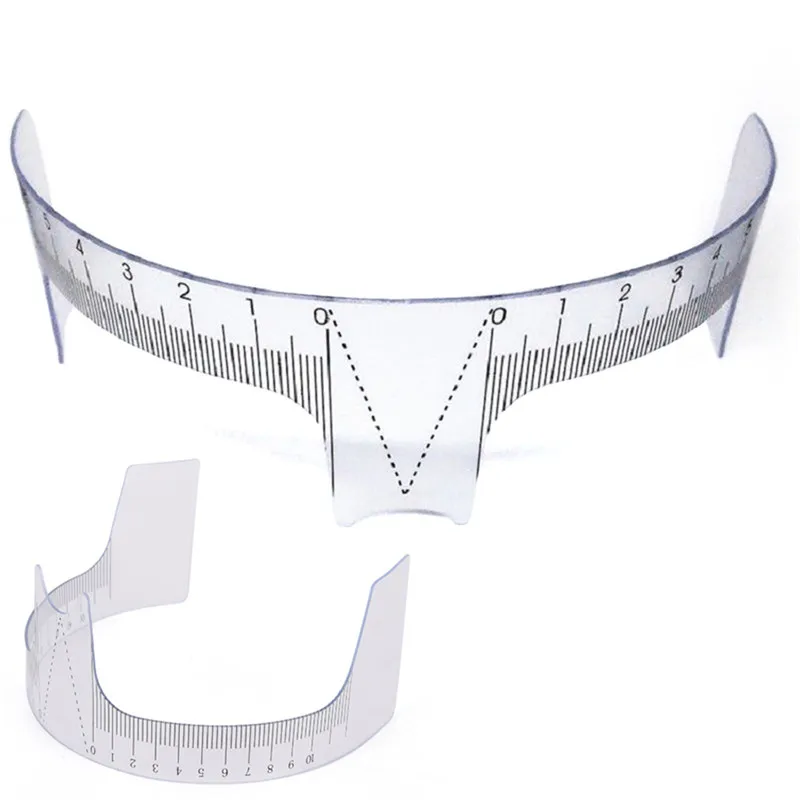 

Reusable Semi Eyebrow Guide Ruler Microblading Calliper Stencil Makeup Permanent Eyebrow Ruler Eye Brow Measure Tool