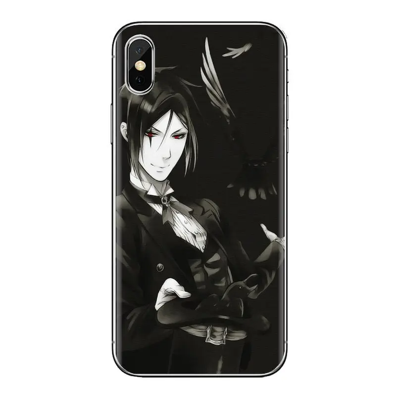 For Samsung Galaxy S3 S4 S5 Mini S6 S7 Edge S8 S9 S10 Plus Note 3 4 5 8 9 Black Butler Ciel Phantomh Sebastian TPU Silicone Case |