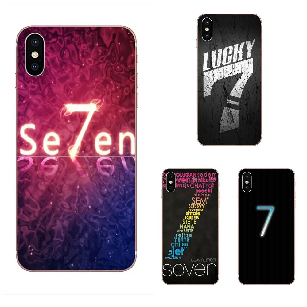 Счастливое число 7 для Galaxy J1 J2 J3 J330 J4 J5 J6 J7 J730 J8 2015 2016 2017 2018 mini Pro Мягкий ТПУ чехол с