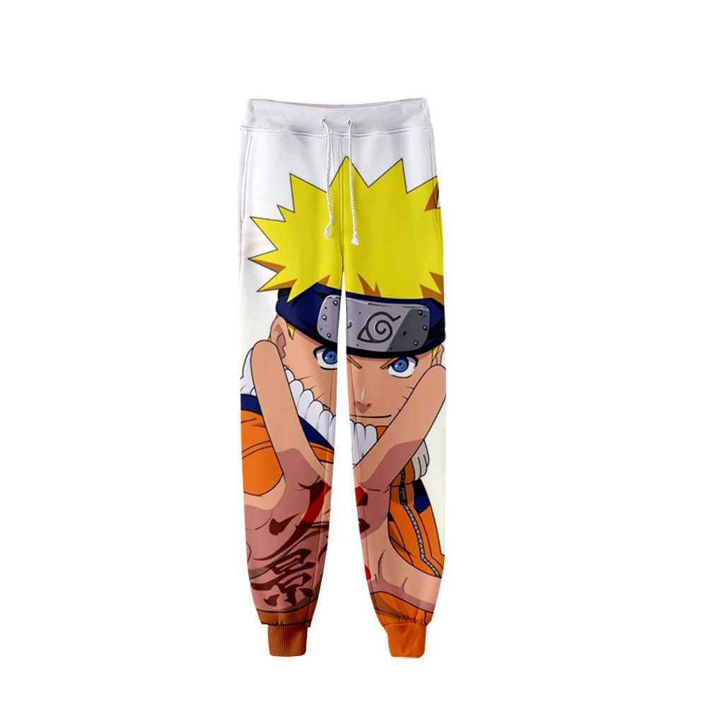 Уличные женские и мужские штаны с 3D принтом аниме Наруто уличные летние