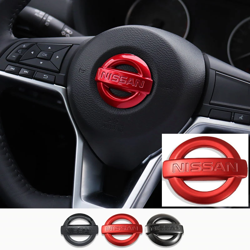 Автомобильная эмблема рулевого колеса ABS наклейка для Nissan значок Qashqai Altima Juke X-Trall