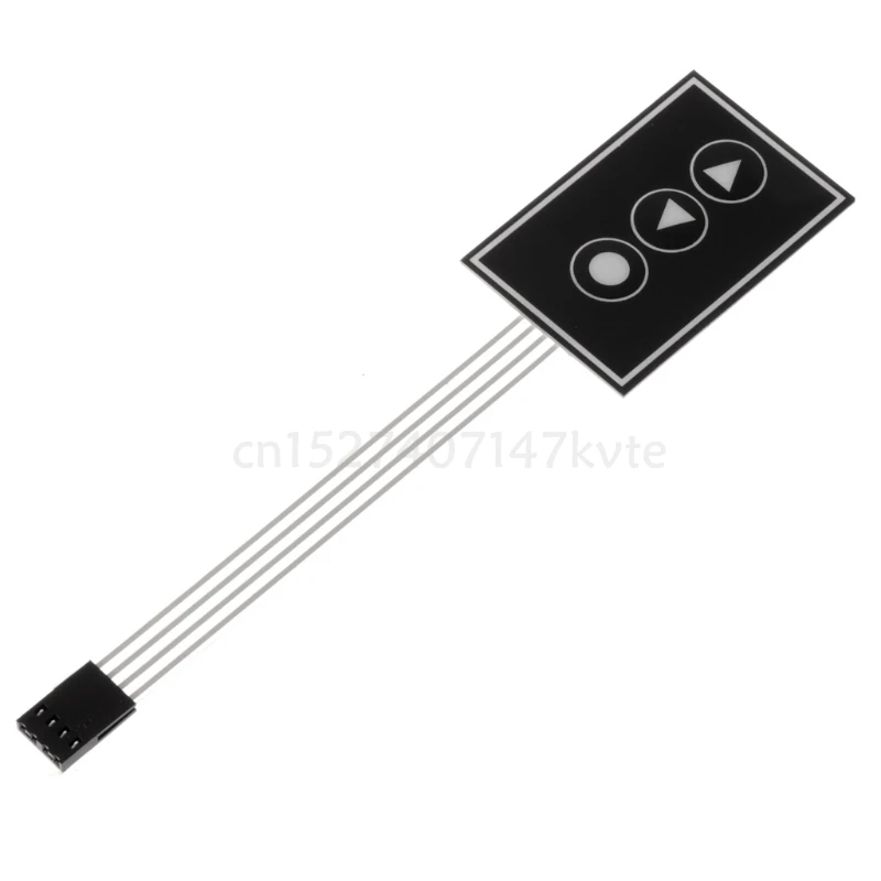 

1x3 матричный массив 3Key мембранный переключатель клавиатура 1 * 3Key 36*55 мм DIY Arduino