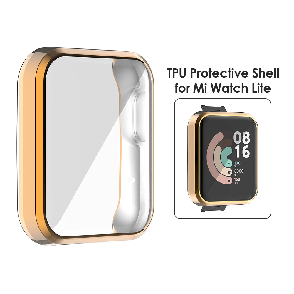 tpu case for xiaomi mi watch lite redmi watch cover bumper shell frame tpu screen protector smartwatch accessories free global shipping