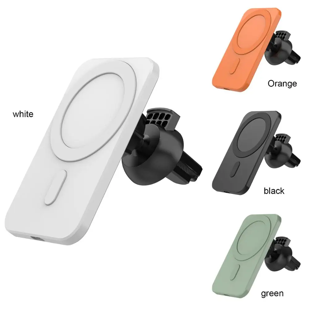 

15W Magnetic Wireless Car Charger Mount for iPhone 12 Pro Max Fast Charging Wireless Charger Car Phone Holder for 12mini