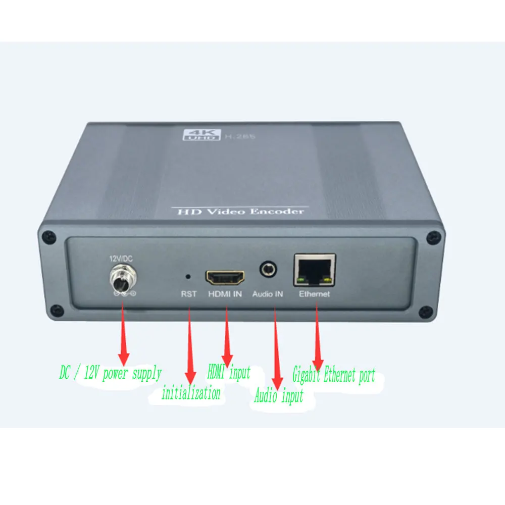4K Ultra Clear кодировщик HDMI к IP H265 / 264 сети в прямом эфире кодер IPTV для гостиниц сетевая