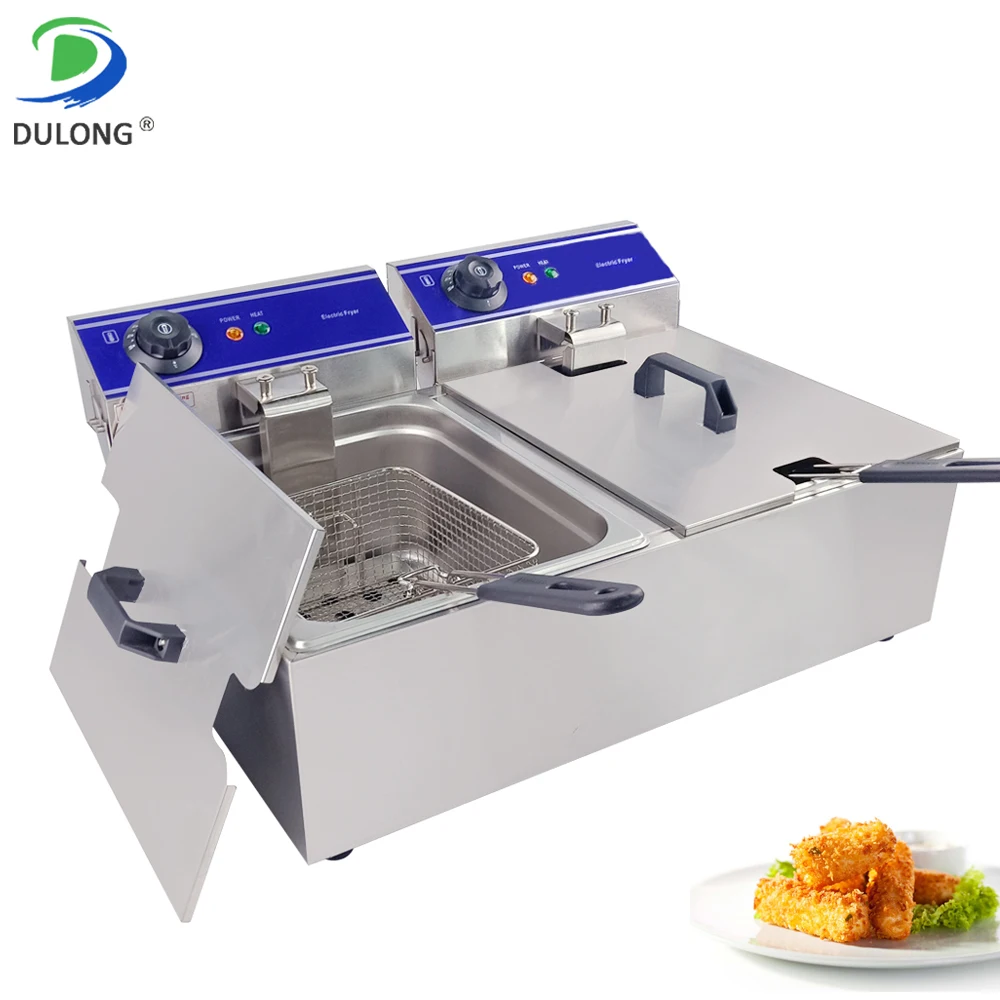 Бытовая фритюрница многофункциональная домашняя машина для жарки Бездымная