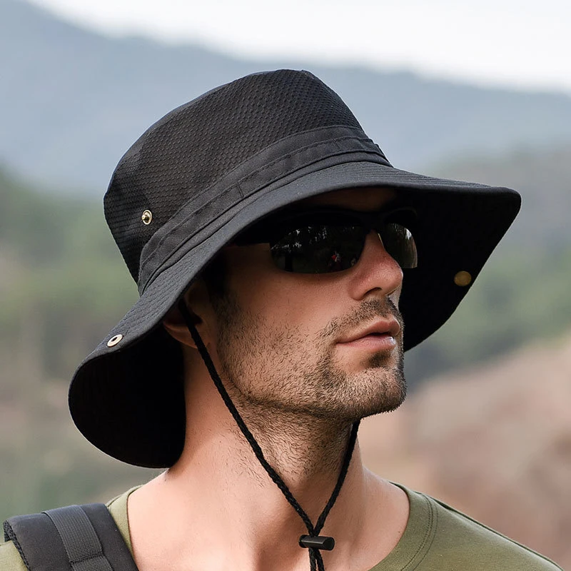 

K31 Panama 2021 Bucket Hat Fishing Cap Summer Sun Protection Anti-UV Hat Sunhat For Men Fisherman HatsQuick-dry Men's Panama Hat