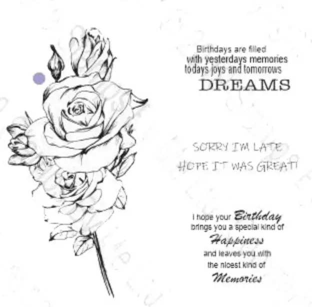 Сны/цветы прозрачный штамп/печать для DIY скрапбукинга/альбом декоративные