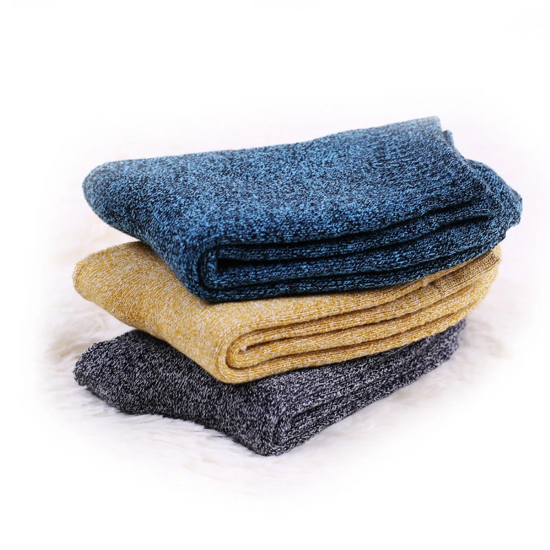 5 пар утепленные мужские шерстяные носки хлопковые махровые теплые для зимы