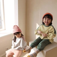 2021 autumn childrens clothes set girls boys tracksuit kids fashion sports suit korean style child hooded sweatshirts outfits