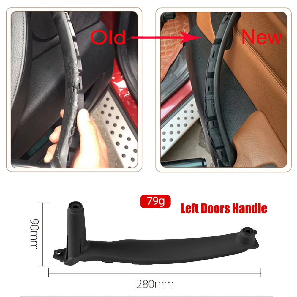 

New Car Right Left Inner Door Panel Handle Pull Trim Cover Auto Interior Accessories For BMW X5 E70 LCI xDrive50i 2011-2013