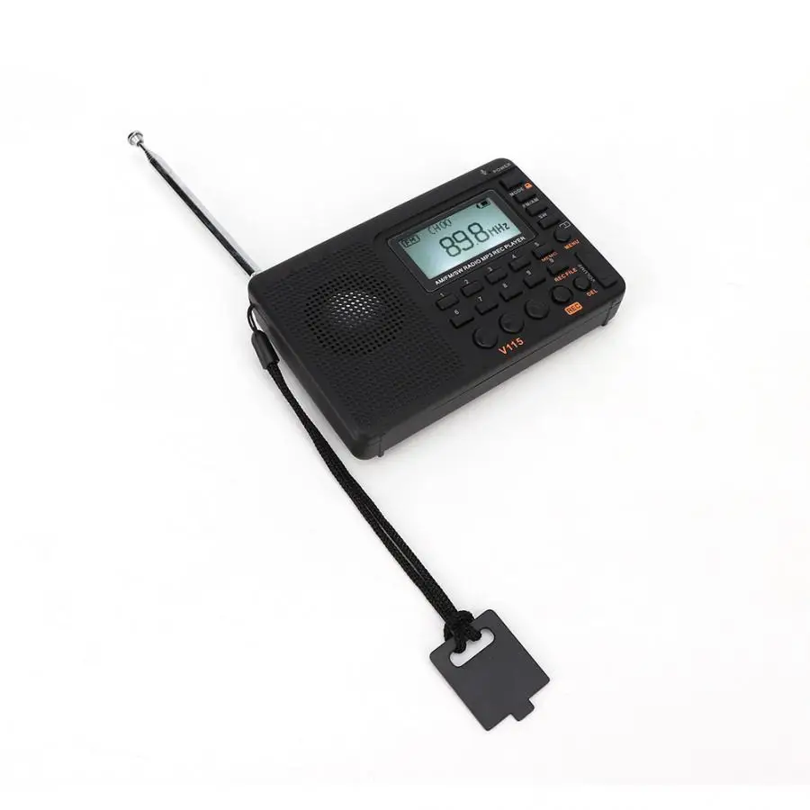 Портативный радиоприемник универсальный FM AM SW приемник цифровой ЖК дисплей