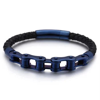 New Frosted Stainless Steel Bike Chain Bracelet 3
