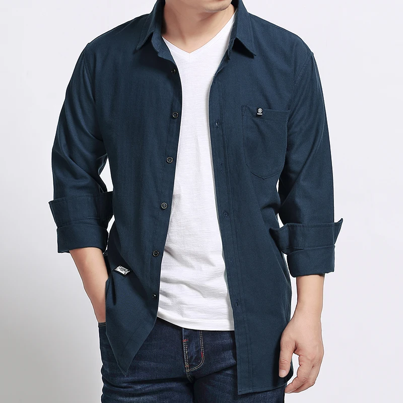 

Однотонная мужская рубашка, 2023, весна-осень, модная, плюс размер, 6xl, 7xl, мужские рубашки, рубашка с длинным рукавом, Классическая мужская блузка