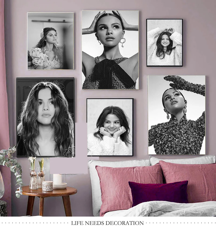 Настенное художественное полотно американская фотосессия Селена Гомез