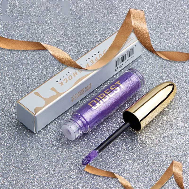 Блестящие Водонепроницаемый с изображениями искрящихся влажным блеском губная