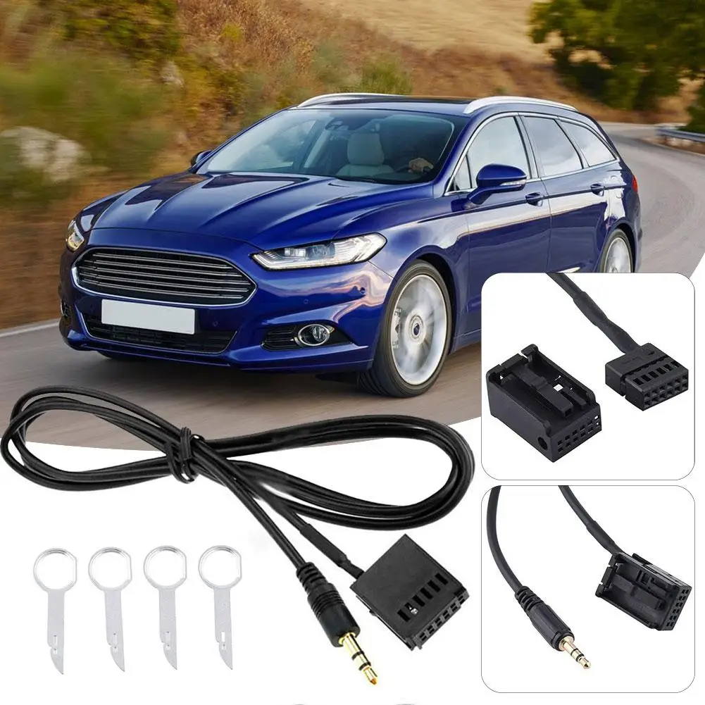Автомобильный адаптер для аудиокабеля с поддержкой Bluetooth и разъемом из АБС пластика Ford|Кабели адаптеры