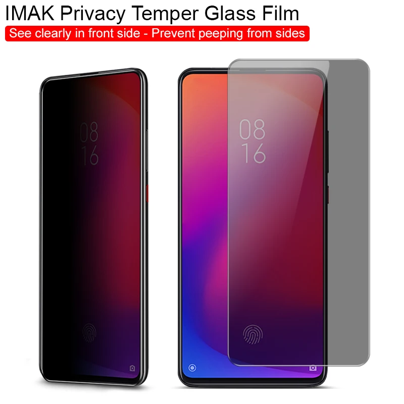 Защита конфиденциальности антибликовое стекло для Xiaomi Redmi K20 K20 Pro 9T 9T Pro закалённое стекло IMAK Защитная пленка для экрана анти шпионское стекло