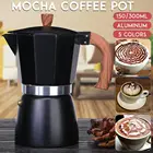 Бытовой Алюминий итальянский Moka эспрессо Кофе чайник кофейный Перколятор плита верхний горшок 150300 мл Кухня инструменты плита Кофе чайник