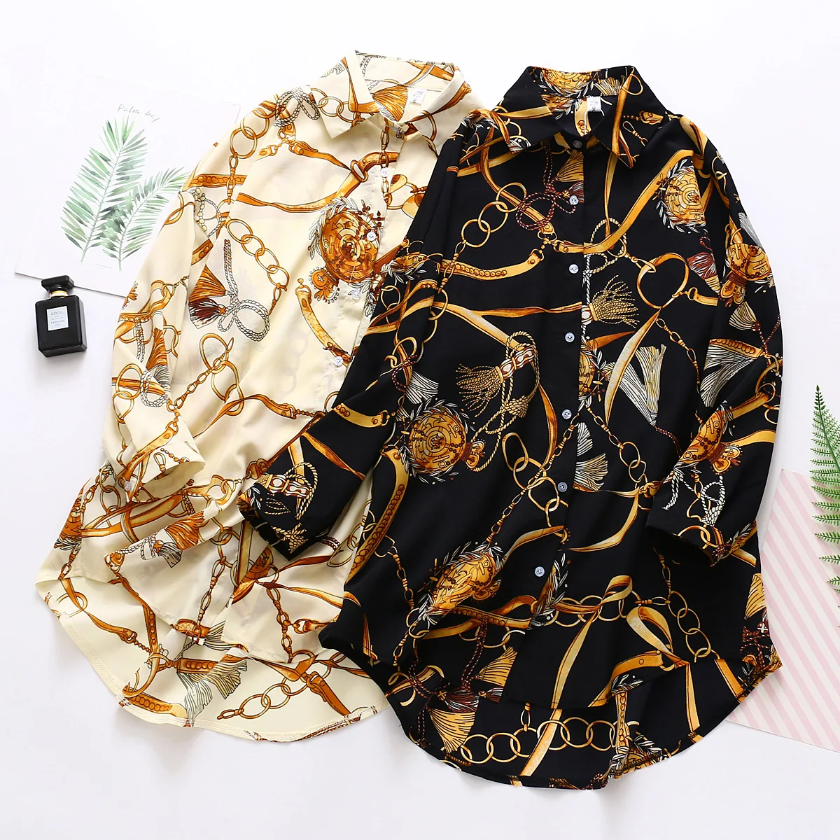 

Design Sense Korean Summer Chiffon Sunscreen Mid-length Long-sleeved Shirt Women