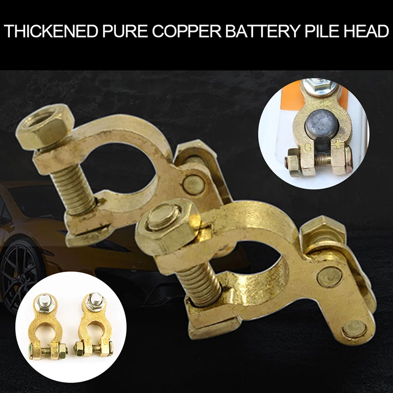 

1 Pair Toolless Quick Disconnect Battery Main Cable Post Terminal Shut-Off Connectors 12v 6v 24v Boat Race Car Truck Auto