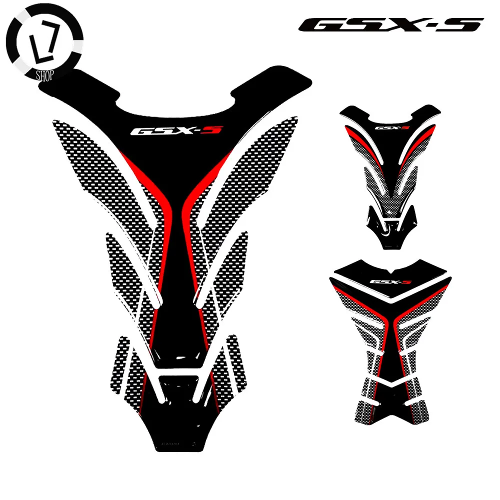 

3D Carbon-look Motorcycle Tank Pad Protector Decal Stickers Case Cover For Suzuki GSX-S1000 GSX-S 1000 1000F Tankpad