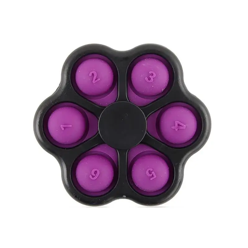 

flower shape Bubble Sensory Toy Kids Brain Development Toy Silicone Squeezing Toy for Kids Adults number fidget toys