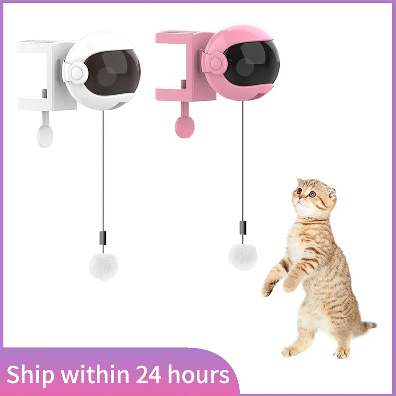 

Electric Cat Toy Funny Cat Teaser Ball Pet Toy Automatic Lifting Spring Rod Yo-Yo Lifting Ball Interactive Puzzle Smart Pet Toys
