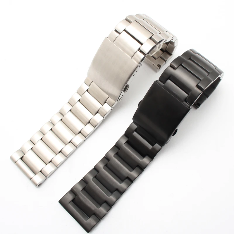 gold color Stainless steel watchband 22mm 24mm 26mm 28mm men's solid metal bracelet for diesel DZ7333 DZ4344 watches band