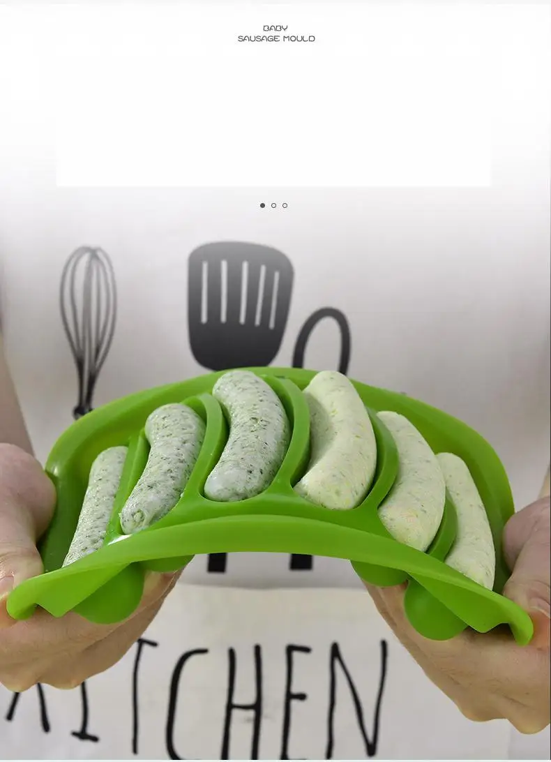 

Sausage Mold Baby Auxiliary Meat Ham Baking Abrasive Silica Gel Household Steamed Cake High Temperature Resisrance Practical