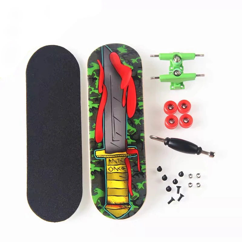 

Tech Toy 30mm Wood Finger Skateboard Deck Maple Wooden Fingerboard Set