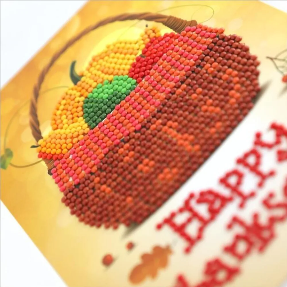EverShine DIY Diamond Mosaic Turkey Kids Painting Thanksgiving Paper Greeting Postcards Greet Cards Cartoon New Arrivals|Алмазная