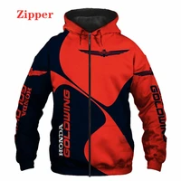 honda goldwing 3d digital print hoodie motorcycle bike hoodie sweatshirt casual harajuku pullover casual trend men zipper hoodie