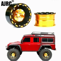 4pcs aluminum alloy 2 2 beadlock wheel rims for 110 rc rock crawler axial scx10 rr10 wraith 90056 trax trx4 trx 6 wheel hub