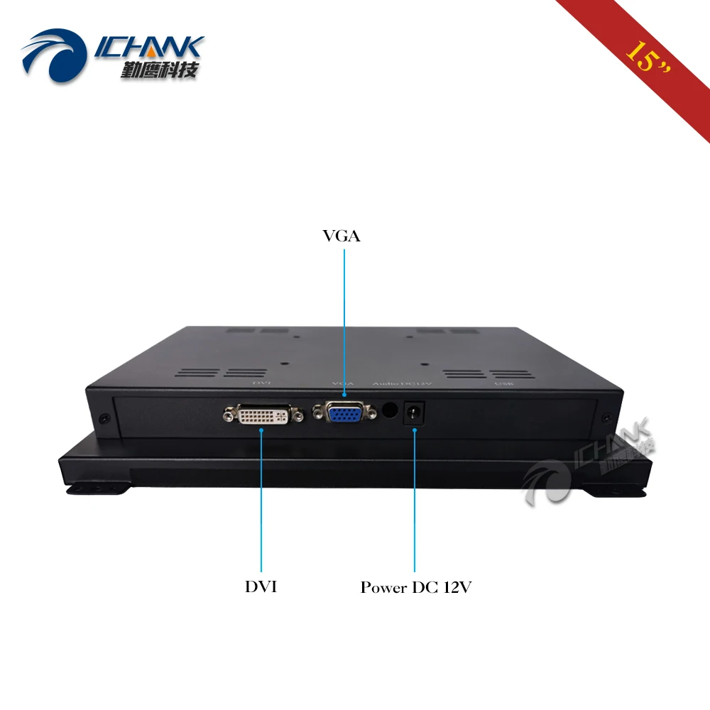 ZK150TN-DV/15 дюймов 1024x768 HD DVI VGA металлический Чехол встроенный открытая рамка быстрая установка промышленное оборудование ЖК-экран монитор