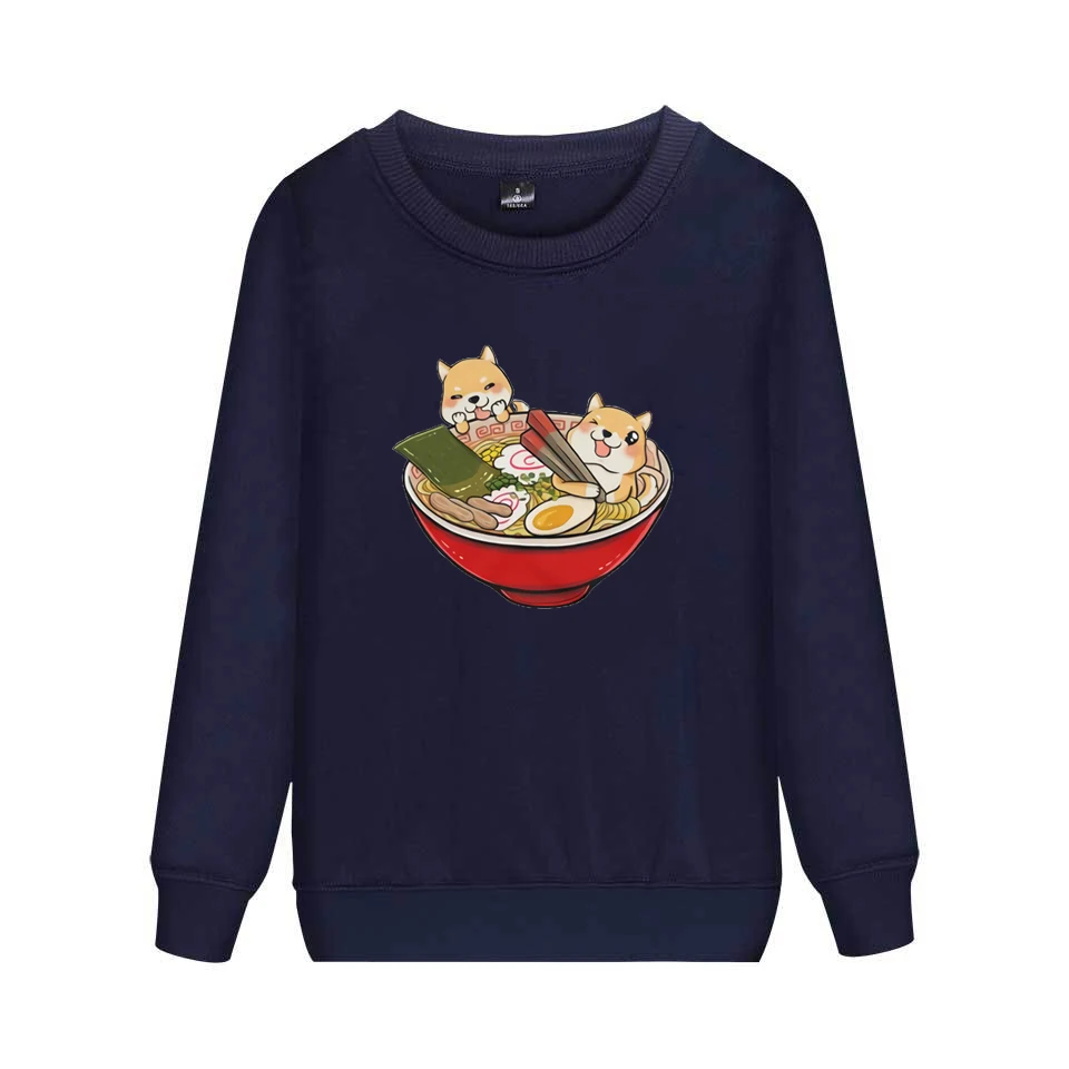 

Kawaii Shiba Inu Sweatshirt Woman Funny Shiba Inu Unisex Crewnecks